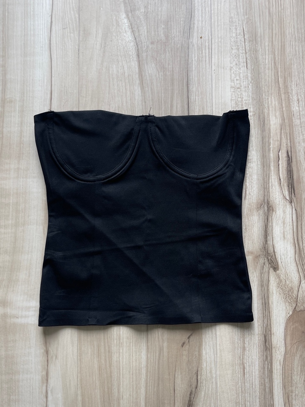 Zara Black Strapless Bustier Camisole
